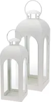 LATERN UKSEGA 22X22X64CM VALGE