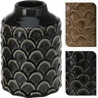 KERAAMILINE VAAS 13X13X18 MUST/PRUUN