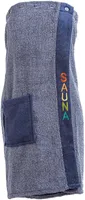 SAUNASEELIK NAISTELE GÖZZE 80X136CM DENIM SININE