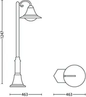AIAVALGUSTI PHILIPS PROVENCE POST 23W E27 1570LM IP44 