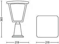 RIPPLAEVALGUSTI PHILIPS COTTAGE MUST 4,5W LED 430LM IP44 