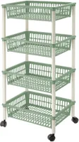 RATASTEL KORV TONTARELLI MITO 4-KORRUSELINE 85X40X29CM ROHELINE