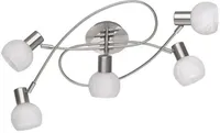 LAELAMP REALITY ANTIBES 5X28W E14 MATT NIKKEL