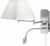 SEINALAMP HOTEL 1XE14 40W + 3,2W LED VALGE