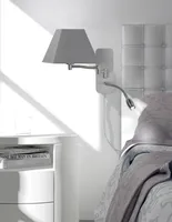 SEINALAMP TRIO HOTEL 1XE14 40W + 3W LED PRUUN