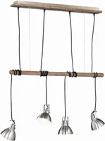 LAELAMP TRIO TIMBER 4XE14 28W MATT NIKKEL