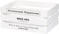HOIUKAST PUIDUST 'HAPPINESS' 39,5X28,5X18CM