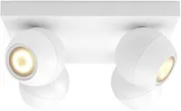 KOHTVALGUSTI BUCKRAM 4X5,5W 1000LM PULT HUE VALGE