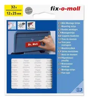 KAHEPOOLNE KLEEPS FIX-O-MOLL 12X25MM VALGE 32TK