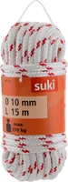 PUNUTUD KÖIS SUKI POLÜPROPÜLEEN 10MMX15M VALGE/PUNANE