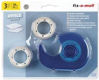 KONTORITEIP DISPENSERIGA 10M 19MM KOMPLEKT