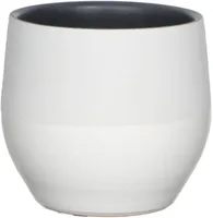 LILLEPOTIÜMBRIS MICA DECORATIONS KARI POT ROUND WHITE - H13XØ14CM VALGE