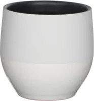 LILLEPOTIÜMBRIS MICA DECORATIONS KARI POT ROUND WHITE - H18XØ19CM VALGE