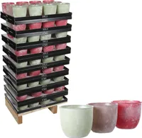 LILLEPOTIÜMBRIS MICA DECORATIONS LINDE H11,5XØ13CM PRUUN