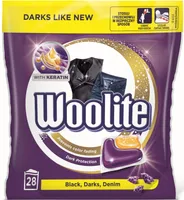 PESUVAHEND WOOLITE GEELKAPSLID DUAL DARK 28TK