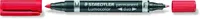 KAHE OTSAGA MARKER LUMOCOLOR DUO PENTEL 0,6/1,5MM STAEDTLER PUNANE