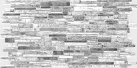 PVC SEINAPANEEL 48X95CM RELJEEF KIVI PLASTUSKA MUST-VALGE