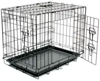 LEMMIKLOOMA PUUR 2 UST JA PLASTIKALUS DUVO+ 92X57X64CM MUST L