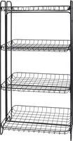 RIIUL 4-NE METALLIST MUST 49X33X92CM 