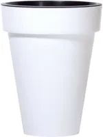LILLEPOTT PROSPERPLAST CUBE SLIM DIAMEETER 35,5CM VALGE