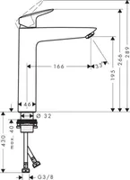 VALAMUSEGISTI HANSGROHE LOGIS 190 HG71091000 KROOM