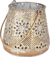 TEEKÜÜNLAHOIDJA SANGAGA Ø13X13CM METALL ANTIIK TUME KULD