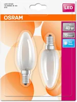 LED LAMP OSRAM LED RETROFIT CLASSIC 4W E14 B40 470LM 4000K MATT 2TK PAKIS