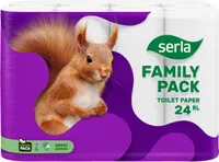 TUALETTPABER SERLA 3-KIHILINE VALGE 24 RULLI