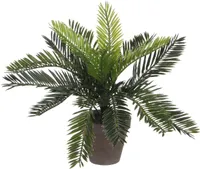 KUNSTLILL MICA DECORATIONS CYCAS PALM 33CM POTIS Ø11,5CM ROHELINE/HALL