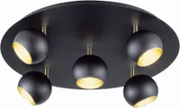 LAELAMP TRIO DAKOTA 5XG9 28W MATT MUST/KULD