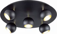 LAELAMP TRIO DAKOTA 5XG9 28W MATT MUST/KULD