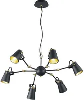 LAELAMP TRIO EDWARD 6XE14 28W MATT MUST/KULD