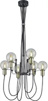 LAELAMP TRIO NACHO 6XE14 28W MATT MUST