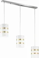 LAELAMP TRIO NIKOSIA 3XE27 40W VALGE/KULD