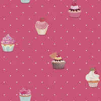 TAPEET JACK´N´ROSE CUPCAKE LL-02-09-5 ROOSA