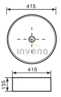 PINNAPEALNE VALAMU INVENA KETO Ø415X135MM 