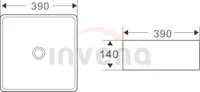 PINNAPEALNE VALAMU INVENA REJA 390X390X140MM 