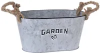 LILLEPOTT GARDEN 23,5X14,5X12CM SANGADEGA METALL/JUTE