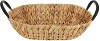 OVAALNE KORV WATERHYACINTH 35X25X8CM METALL SANGAD