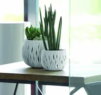 LILLEPOTIÜMBRIS PROSPERPLAST SANDY BOWL BASIC PLASTIK Ø18CM VALGE 
