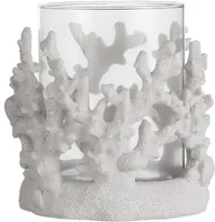 KÜÜNLAALUS SEASSPRING CORAL Ø14,5X15CM VALGE