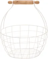 SISUSTUSKORV 4LIVING SARAH SANGAGA Ø25,4X29,5CM VALGE