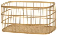 SISUSTUSKORV 4LIVING 35X22X18CM BAMBUS NATURAALNE