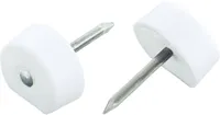 RIIULIPLAADI TUGI SUKI 21MM NAELAGA VALGE PAKIS 40TK