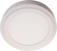 ALLVLAGUSTI 12W+4W LED ÜMAR VALGE PINNAPEALNE 3000K+4100K