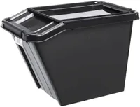 HOIUKAST PLAST TEAM PROBOX RECYCLE SLANTED 58L KAANEGA MUST