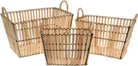 SISUSTUSKORV SANGADEGA PAPPEL KESKMINE 410X240X265MM