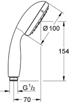 DUŠIOTSIK GROHE VITALIO START 100 2F