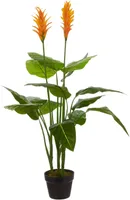 KUNSTLILL MICA DECORATIONS STRELITSIA POTIS Ø17X152CM ORANŽ