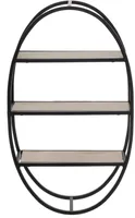 OVAALNE SEINARIIUL 3-NE 4LIVING 35X12X59,5CM MDF/RAUD MUST